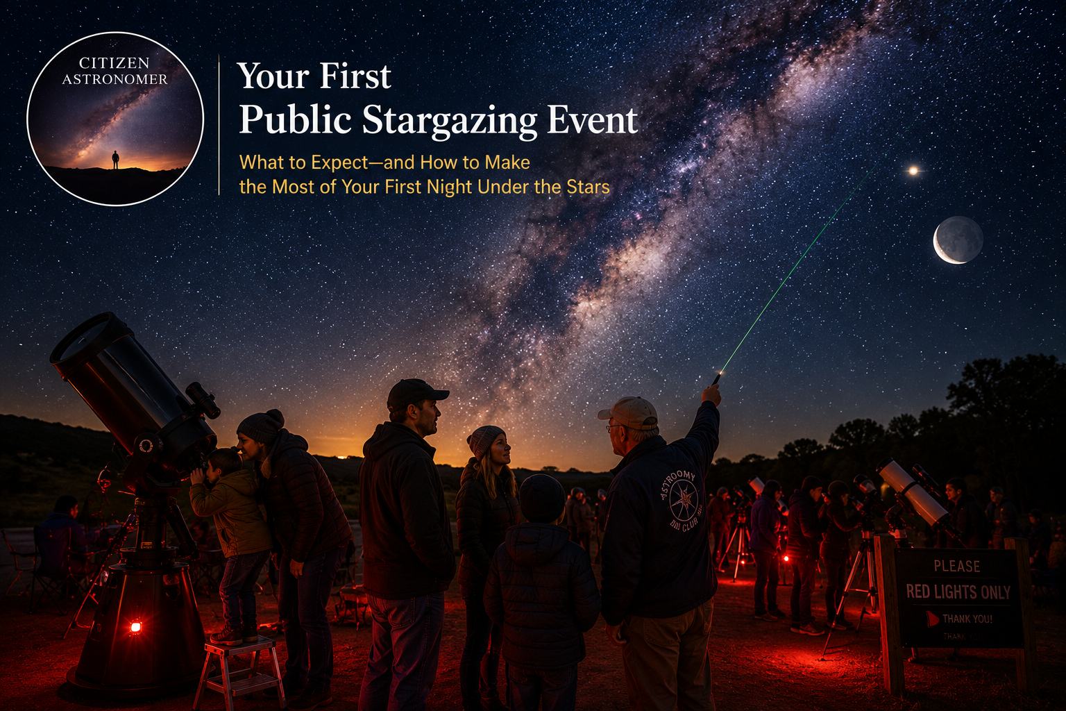 Your First Public Stargazing Event